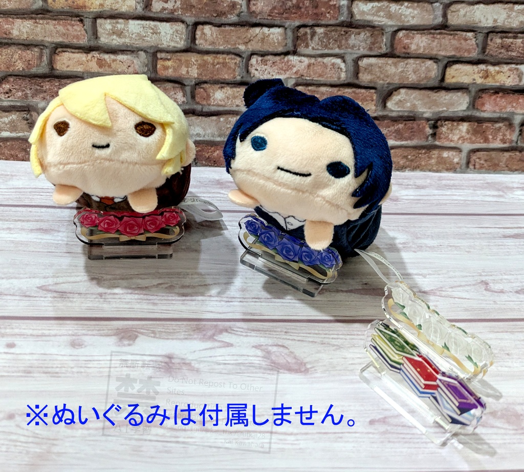 たわら型ぬい用あごのせアクリルスタンド