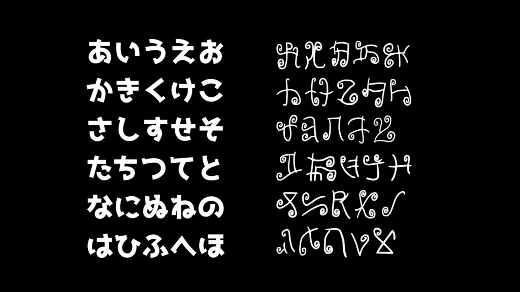 ジャマト語フォント(簡略化手書きver)