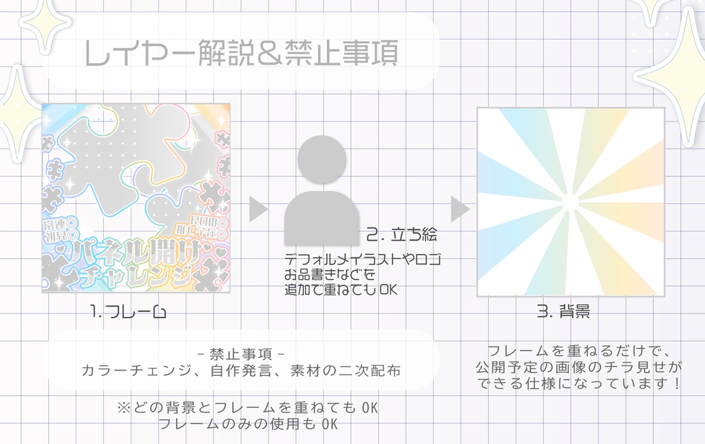 IRIAMサムネイル素材|パネル開けチャレンジ枠|商用利用OK・高解像度