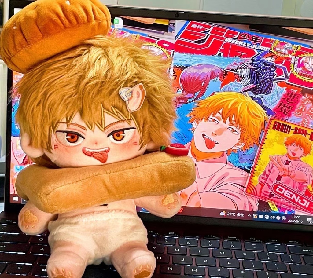[在庫分] チェンソーマン　20cm 着せ替えぬいぐるみ　スケルトン無し　デンジ