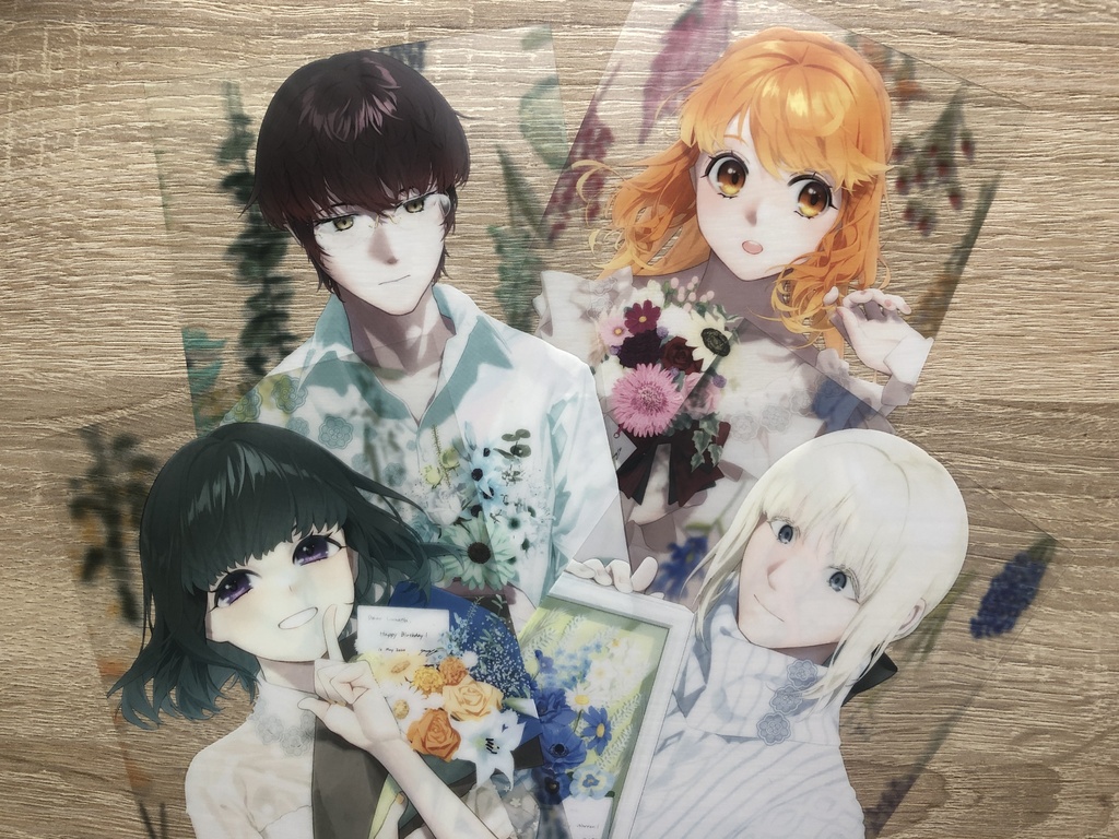 クリアポストカード - bouquet / PERGAMENT GARTEN