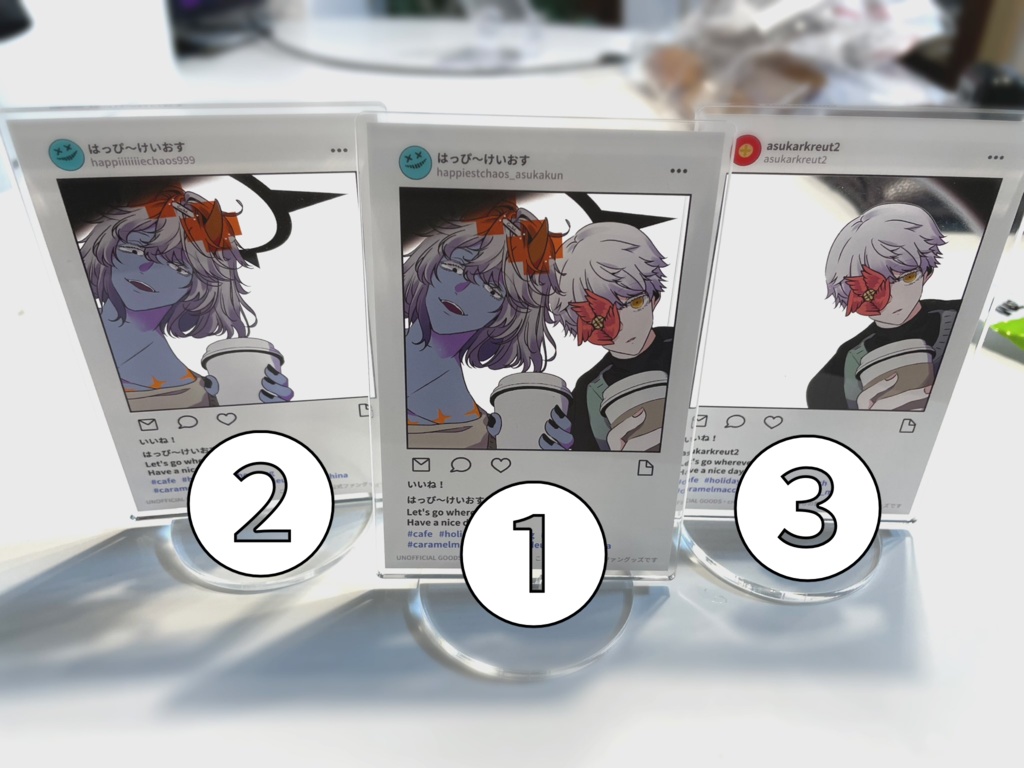 ⑤アクスタ SNS風フレーム