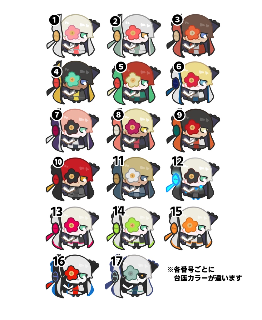 ミニアクリルスタンド／10種類