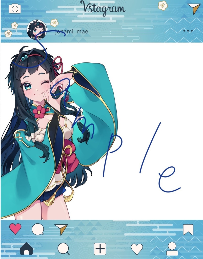 条波まえ映り込みアクキー①