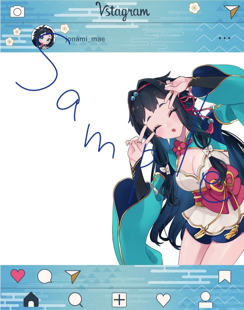 条波まえ映り込みアクキー②