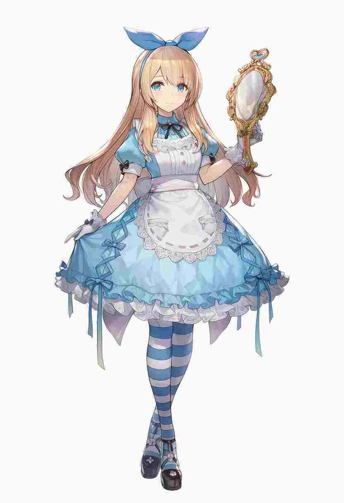 不思議の国のアリス風AIイラスト