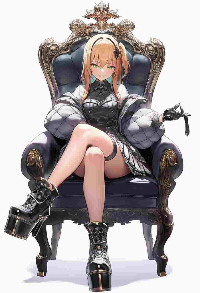 童話調、ファンタジー系 パンクアリス風 × モダン × 美少女アニメフェアリーテイル風パーカー × 虹色パステル × エレガントなチュールスカート