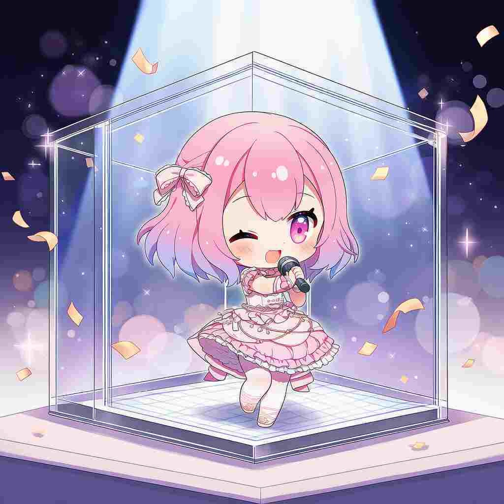 【DL販売】きらきらアイドル ちびキャラ イラストデータ