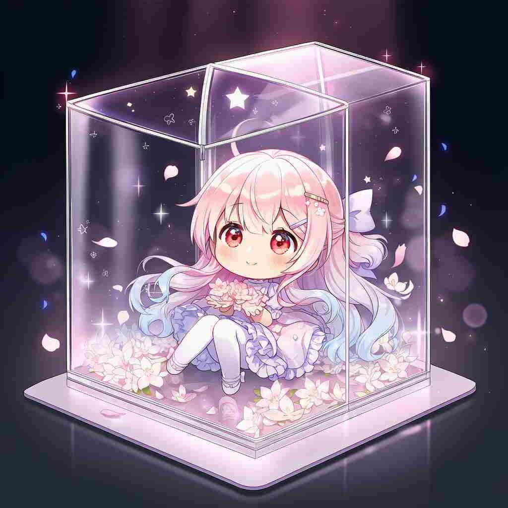 【DL販売】ケース入り ちびキャラ イラストデータ