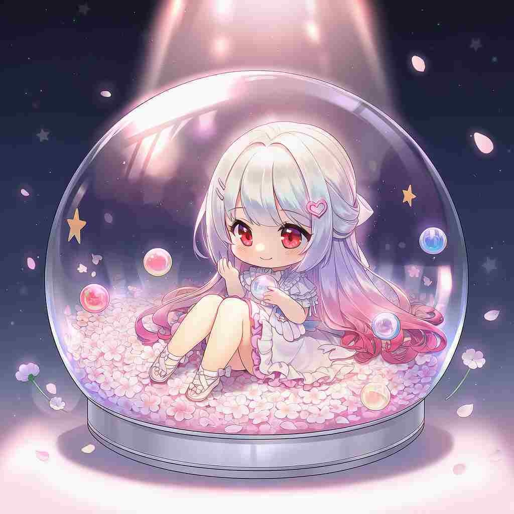 【DL販売】ケース入り ちびキャラ イラストデータ