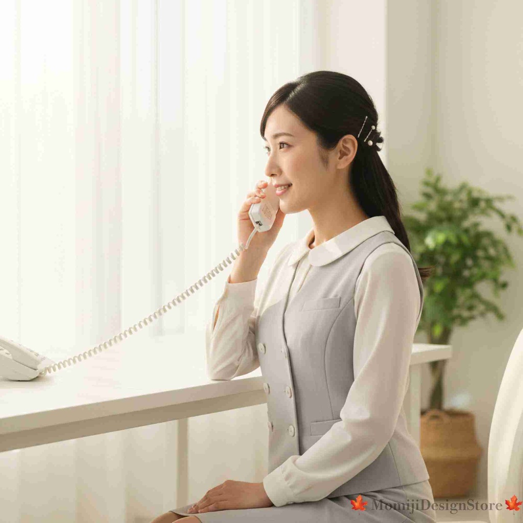 仕事用 女性人物素材セット 8枚(受付・事務)ライトグレー統一|JPG 2000px