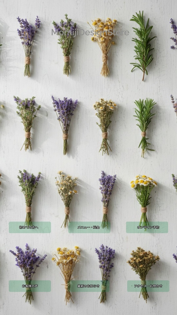 【Canvaテンプレ】スマホLP/リッチメニュー風トップ画面 6ボタン|背景20枚付き(9:16)