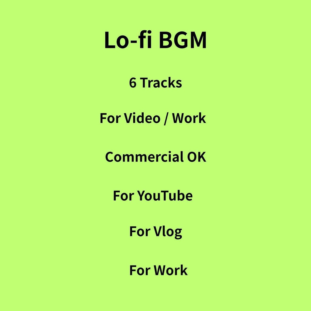 Lo-fi系BGM6曲セット