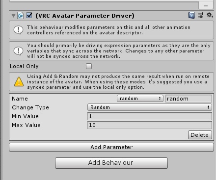 ランダム機能をアバターに貼り付けり(SDK3.0、例題含む)