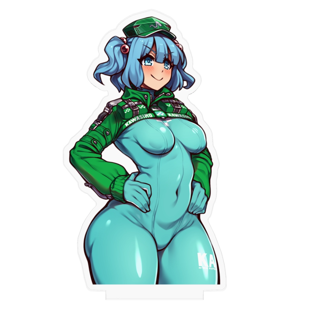 豊満印のアクスタ/ぴっちりにとり(貧乳)