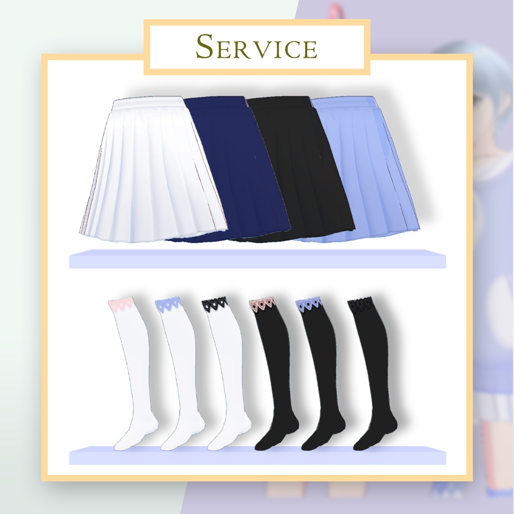 オーバーサイズマンツーマンコーディネート【VRoid用テクスチャー】