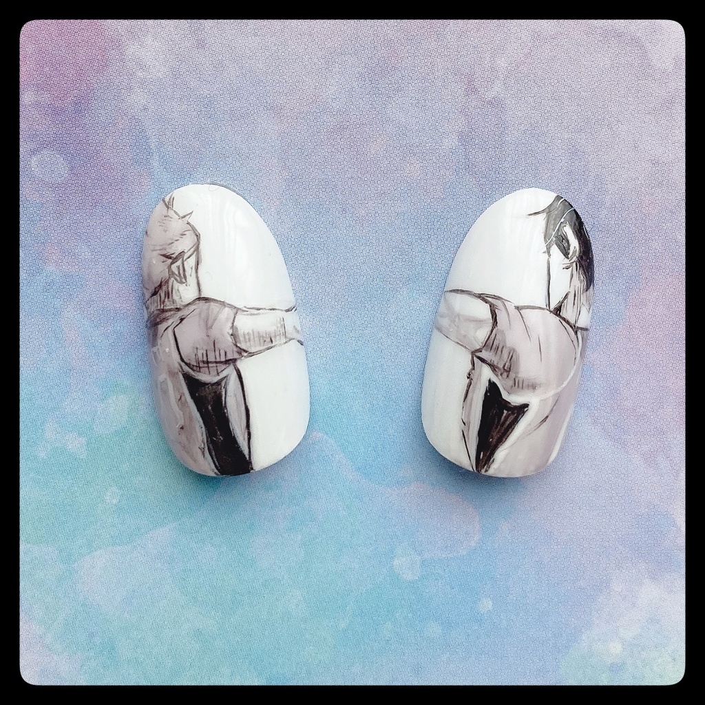 在庫処分【ハイキュー！！】日向＆影山 痛ネイルチップセット