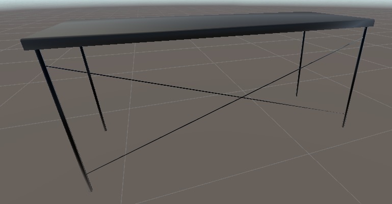 ローポリ机モデル（練習作品/UnityPackage/Prefab）