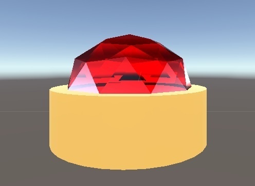 ローポリスタッドピアスモデル（練習作品/UnityPackage/Prefab）