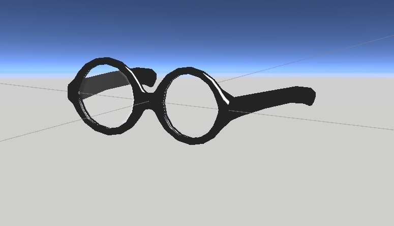 ローポリ眼鏡モデル（練習作品/UnityPackage/Prefab）