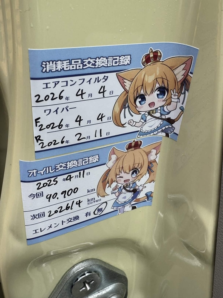 nmちゃん自動車メンテナンスグッズ