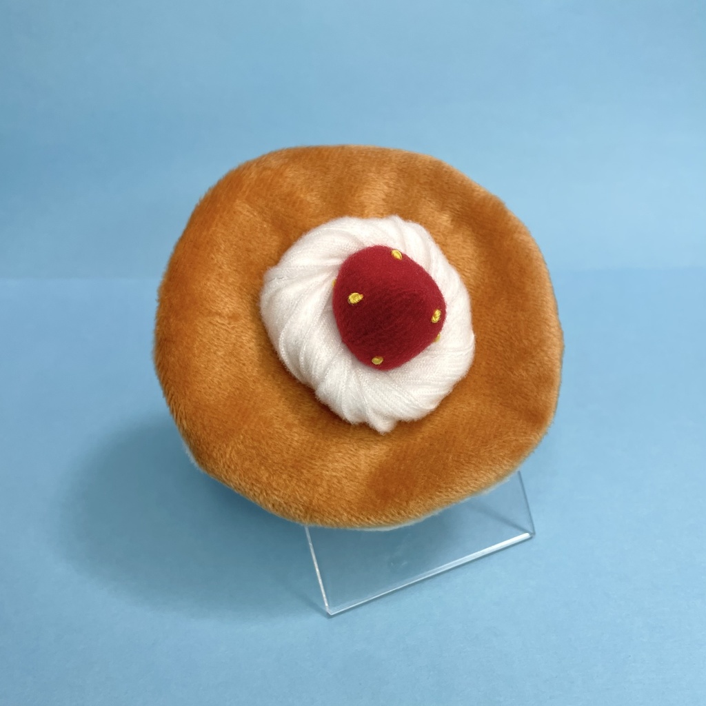 いちごパンケーキな帽子
