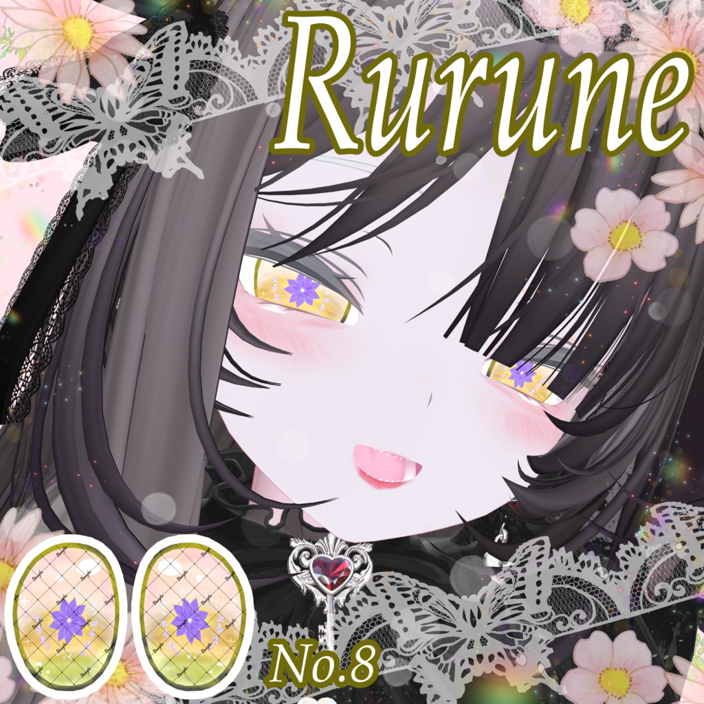 🔥販売記念SALE🔥【17アバター対応】🌸PETAL PRISM Eye Texture✨