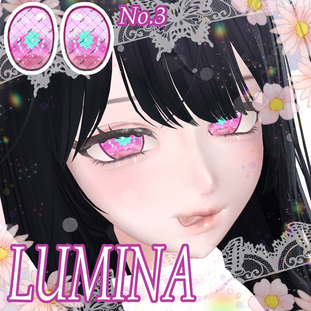 🔥販売記念SALE🔥【17アバター対応】🌸PETAL PRISM Eye Texture✨