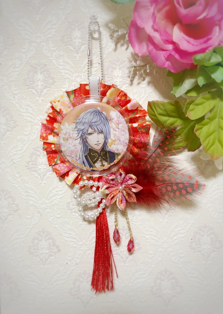 和風ミニロゼット　〜紅華〜