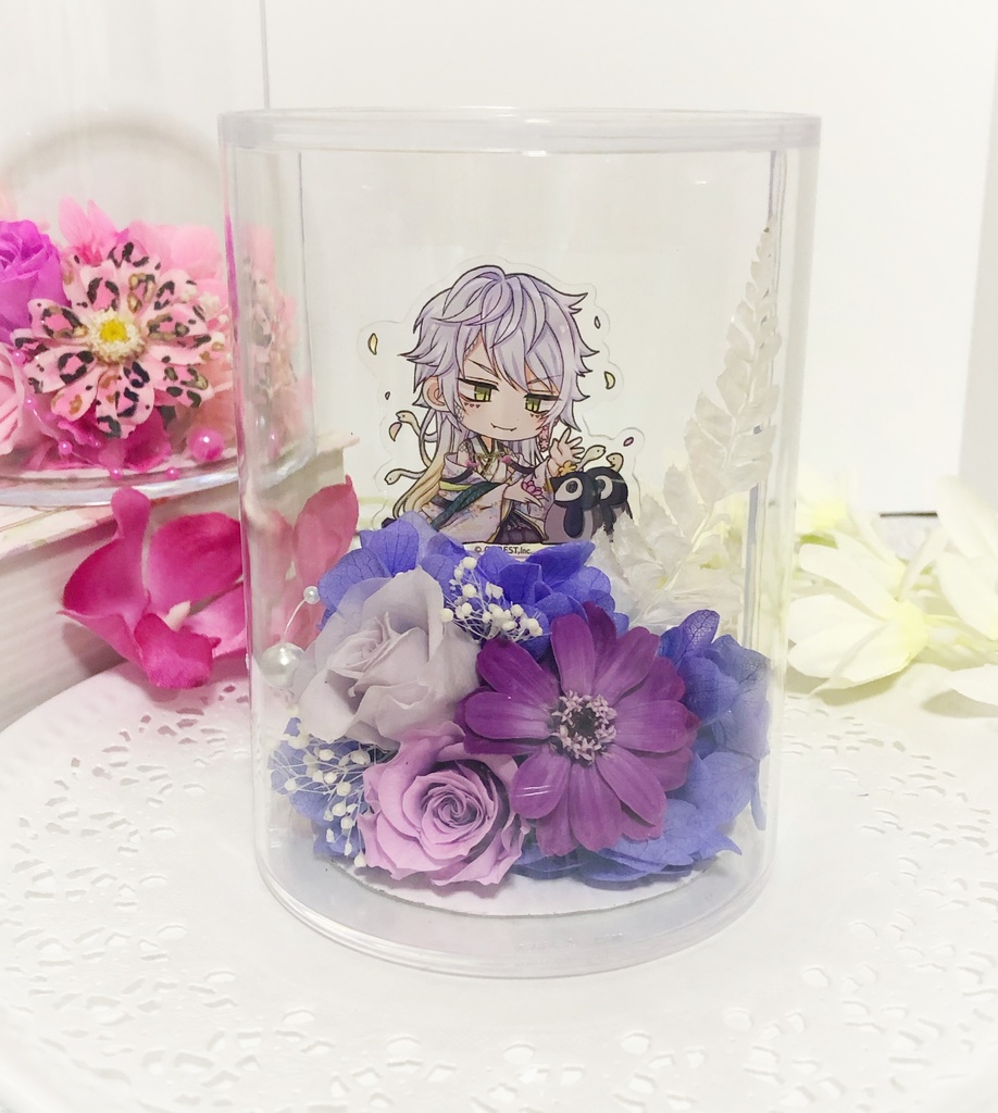 フラワーアレンジ✨パープル