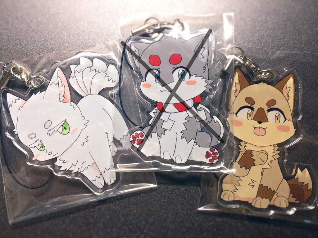 お犬の道キャラアクキー