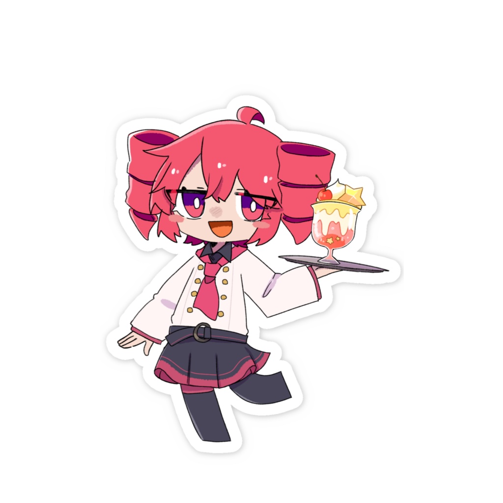 重音テト(カフェ店員ver)ステッカー