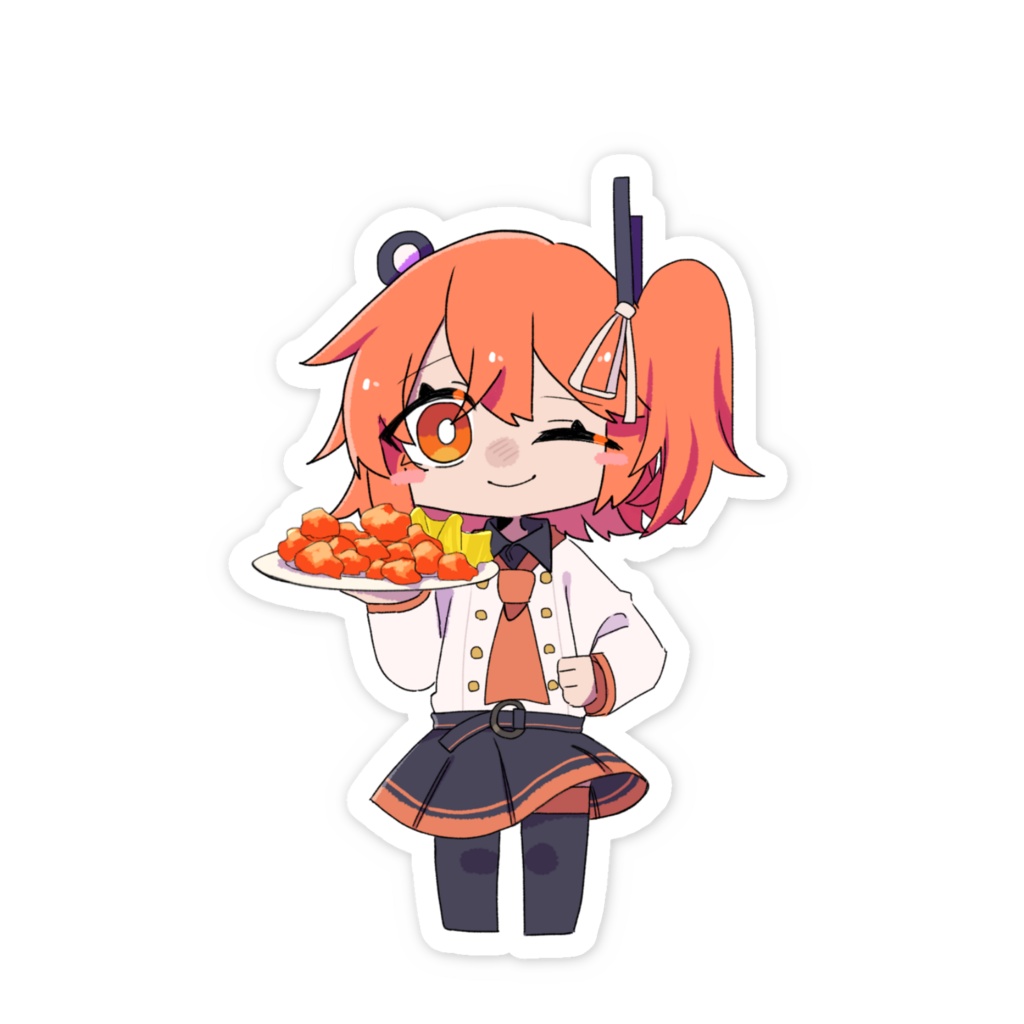 足立レイ(カフェ店員ver)ステッカー