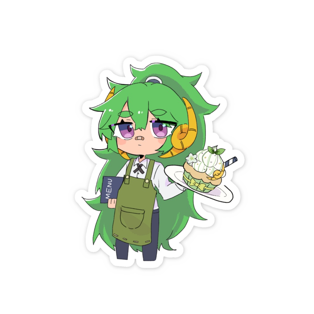 萌ヶ海モカ(カフェ店員ver)ステッカー