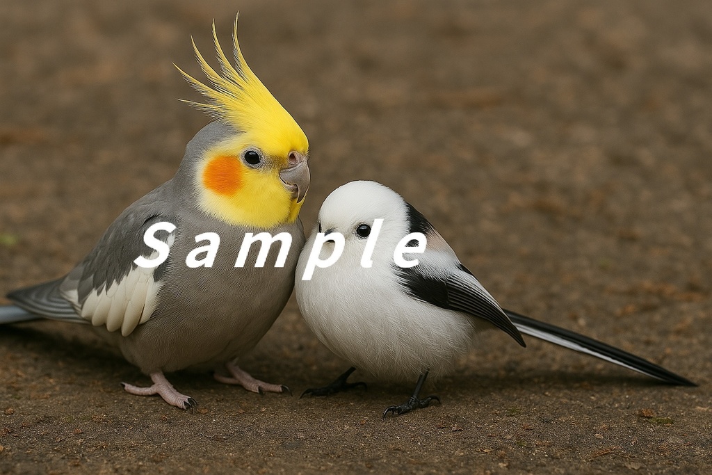 オカメインコ+シマエナガ④