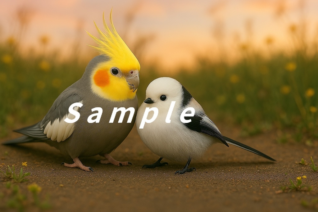 オカメインコ+シマエナガ⑤