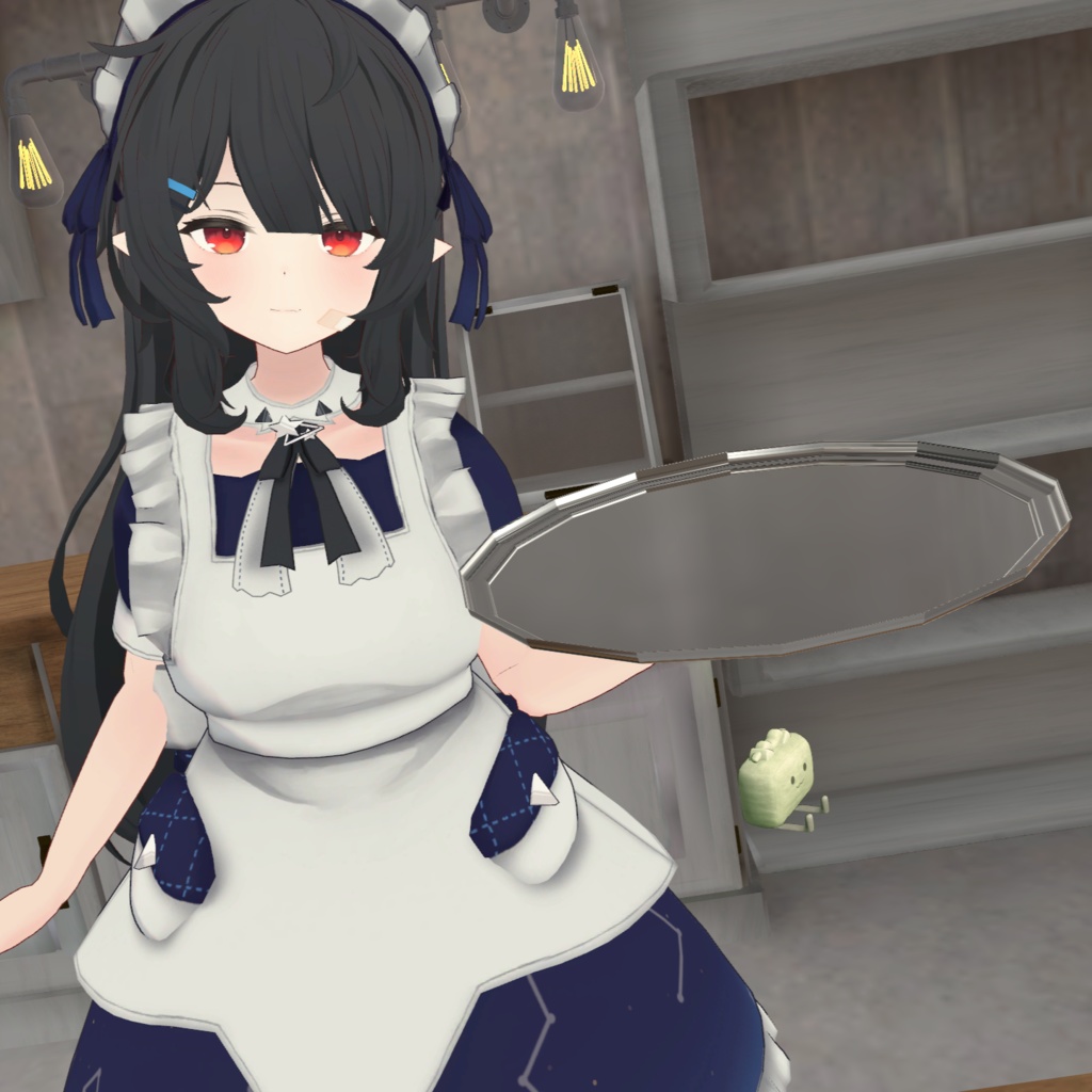 【VRChat】シンプルな銀盆