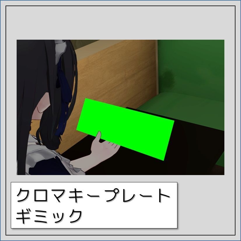 【VRChat】クロマキープレートギミック