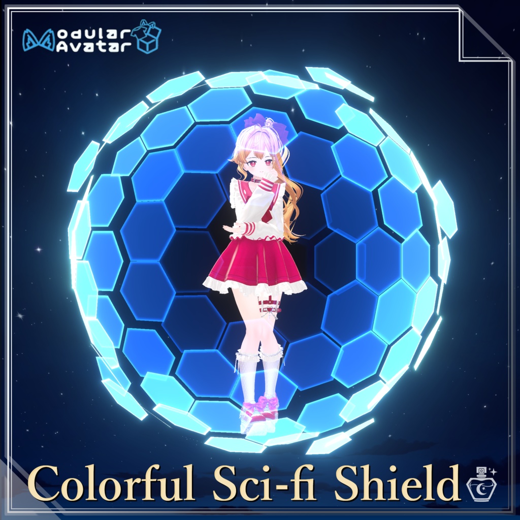 Colorful Sci-fi Shield (VRChat)