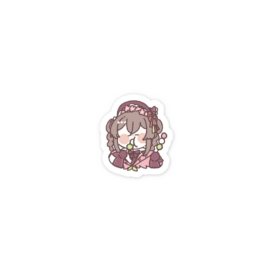 ゆるゆるスマホステッカー_おだんご