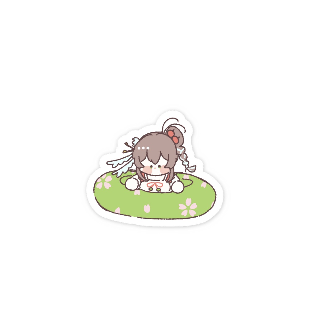 ゆるゆるスマホステッカー_ぷかぷか