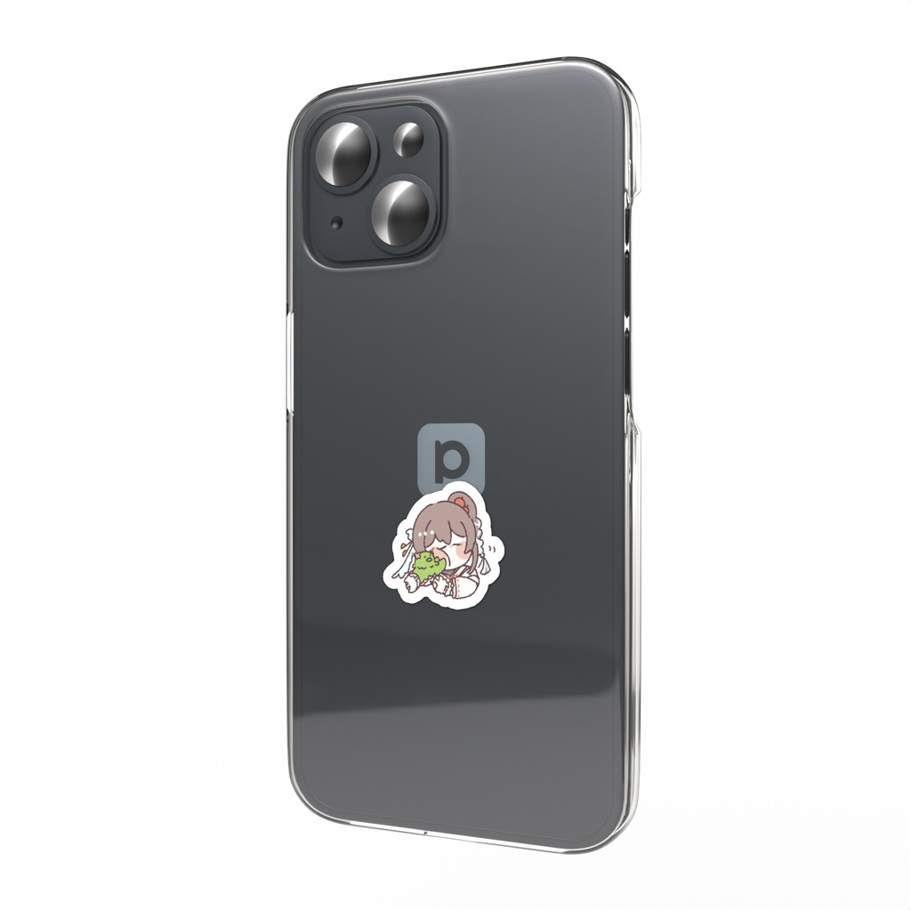 ゆるゆるスマホステッカー_お蜜さんもふもふ