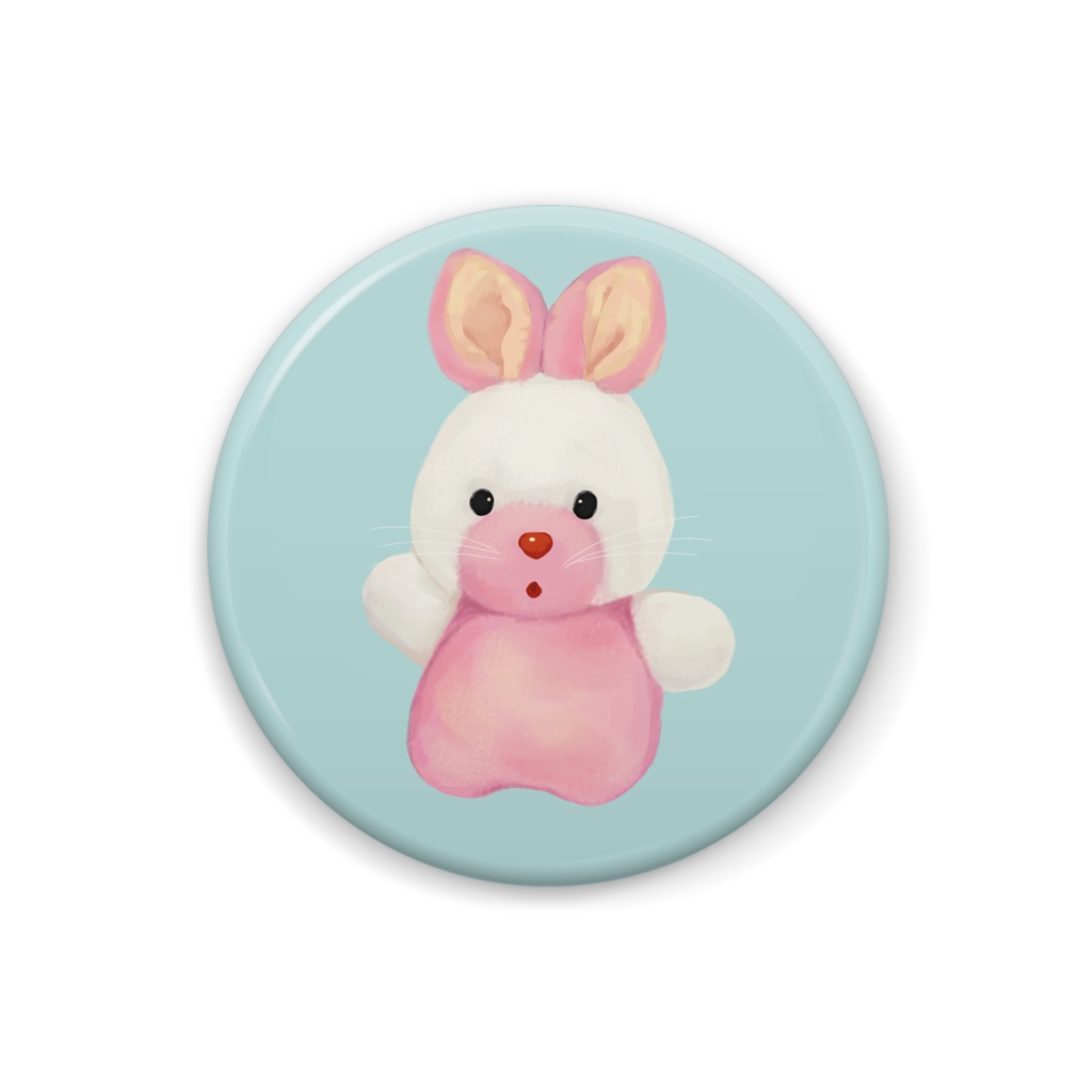 ぬいうさ　缶バッジ32mm