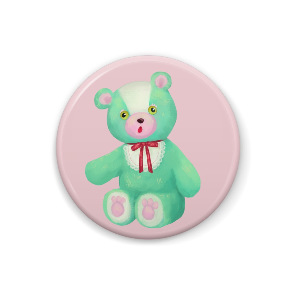 ぬいくま 缶バッジ32mm