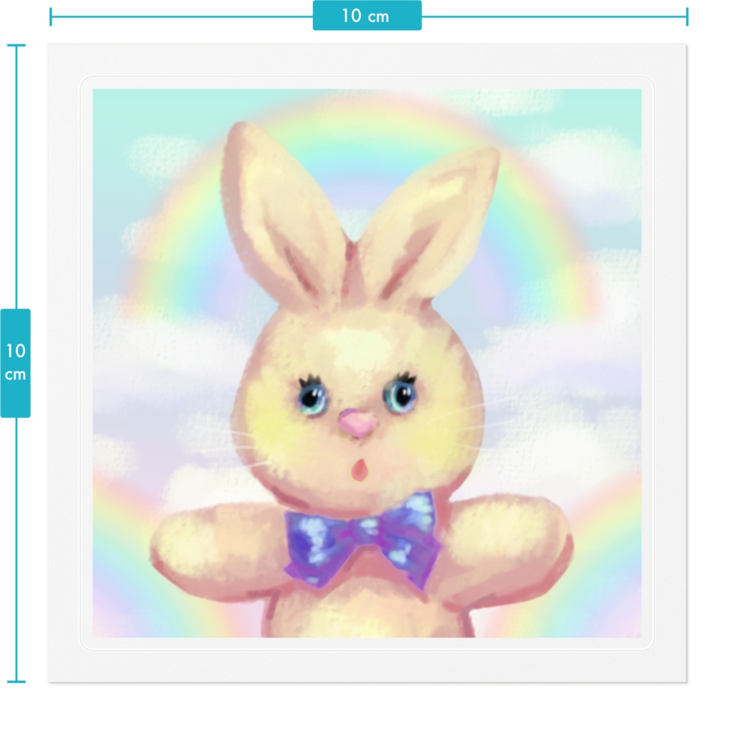 ぬいうさ ステッカー