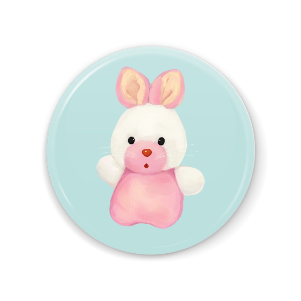 ぬいうさ 缶ミラー