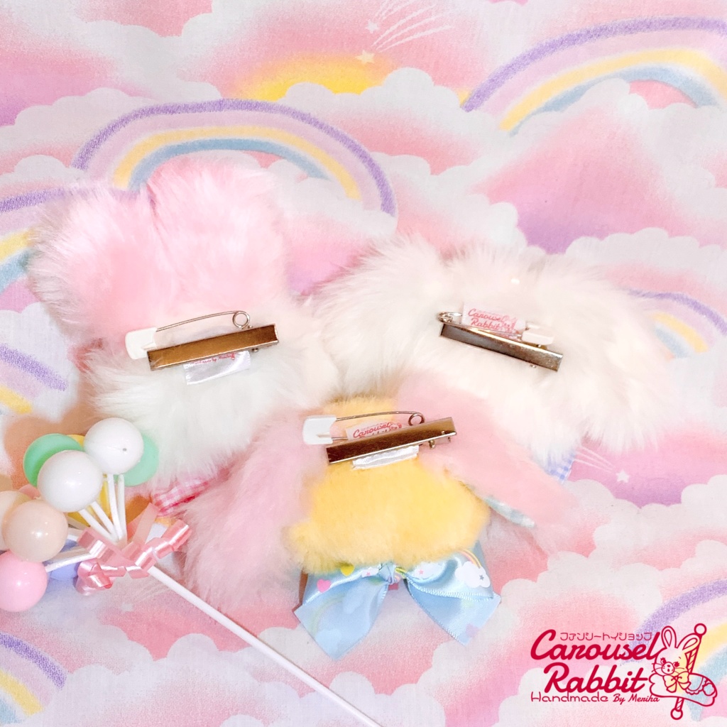 フェイスブローチ⭐︎Fancy Bunny