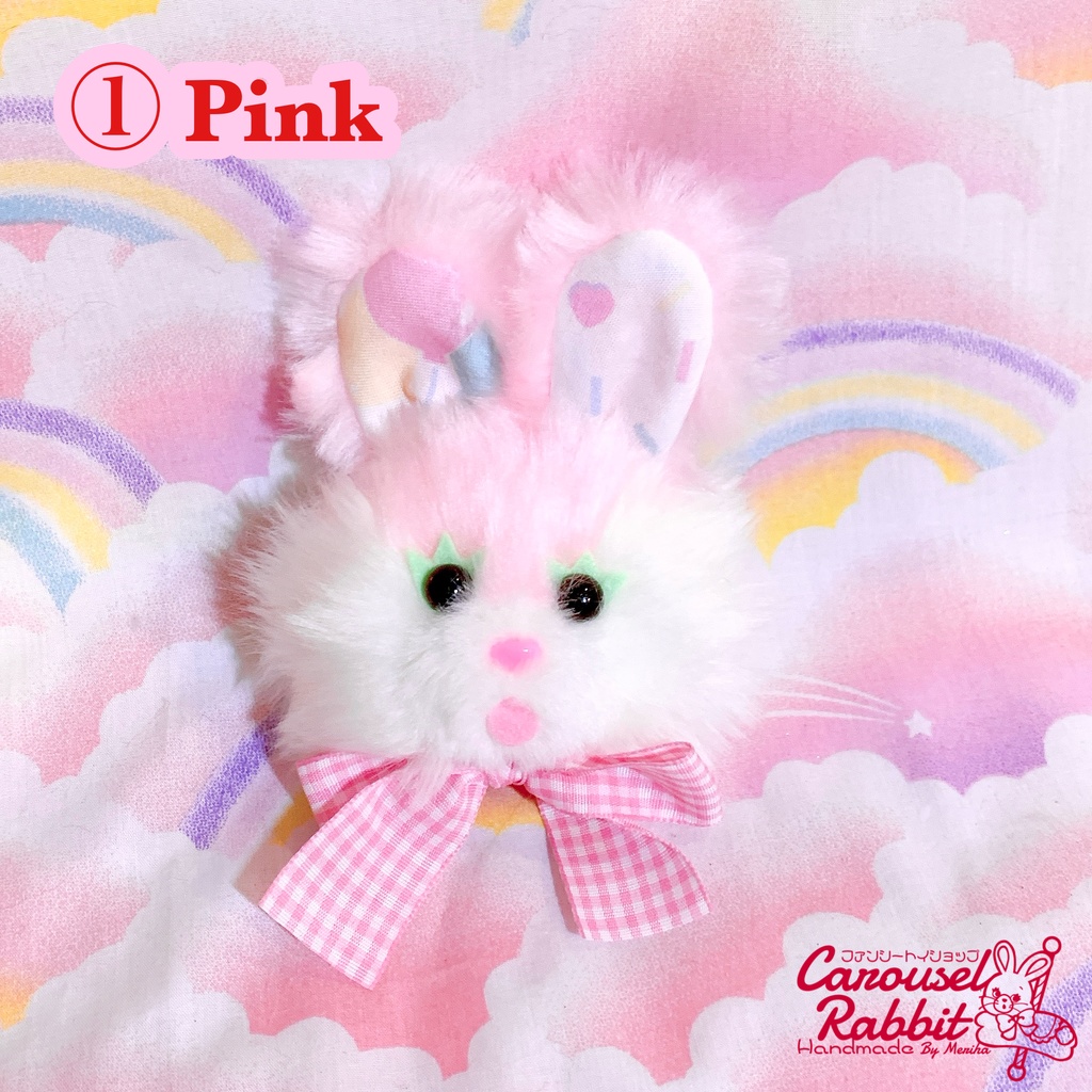 フェイスブローチ⭐︎Fancy Bunny