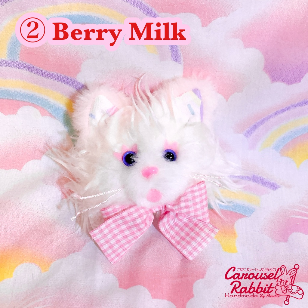 フェイスブローチ⭐︎Fancy Cat