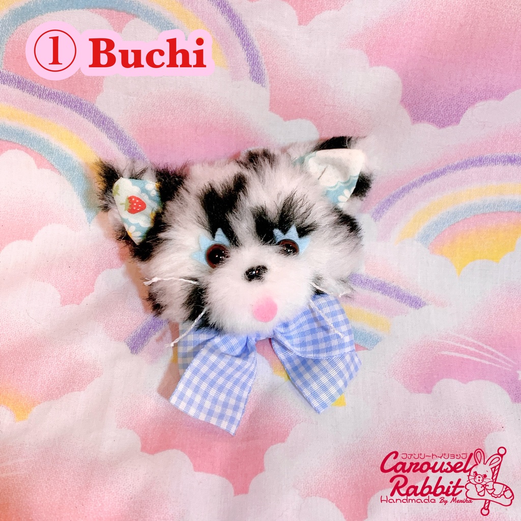 フェイスブローチ⭐︎Fancy Cat